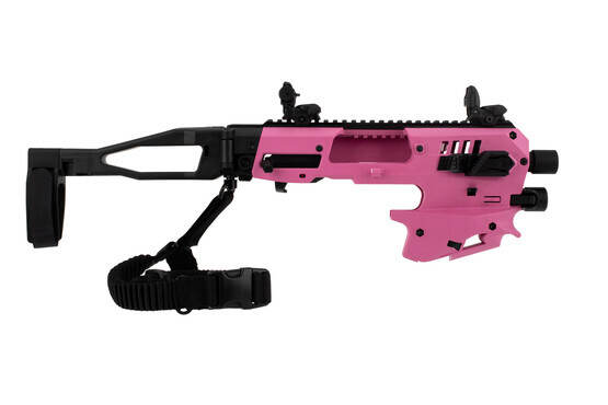 CAA Polymer 80 V1/V2 Advanced Micro Conversion Kit in pink includes 2 charging handles